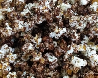 Pipoca com chocolate