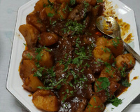 Contra file com batatas