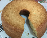 Pão de ló de leite fervendo