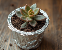 Para que serve colocar papel-alumínio no vaso da suculenta e quando vale a pena usar