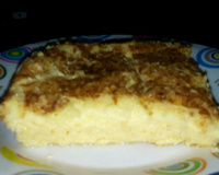 Pudim de milho gratinado