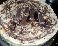 Bolo gelado com sorvete