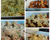 Filé de frango com couve flor ao forno