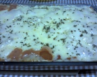 Conchiglione recheado com presunto, queijo e catupiry