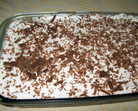 Delícia de chocolate e pêssego fácil