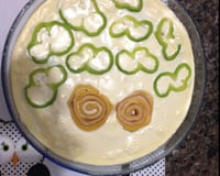 Rondelli de presunto e queijo ao molho branco