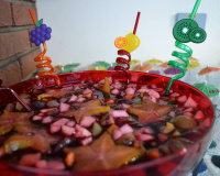 Ponche de frutas sem álcool