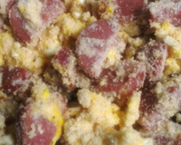 Farofa de linguiça e ovo