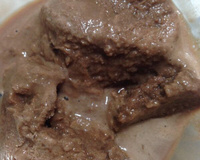 Sorvete caseiro de chocolate