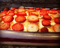 Torta de morango com gelatina