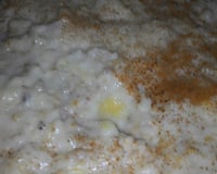 Mingau de aveia com banana e canela