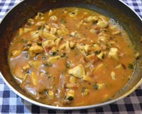 Frango ao molho com leite de coco