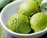 Sorvete de chá verde de matcha