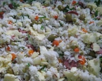 Arroz especial com carne seca