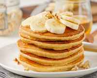 Panqueca saudável de aveia e banana