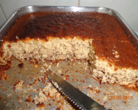 Bolo com gotas de chocolate