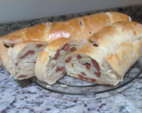 Pão de lingüiça delicioso