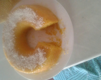 Bolo de laranja gelado com coco