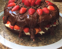 Bolo tentação de morango