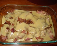 Contra filé ao molho de iogurte