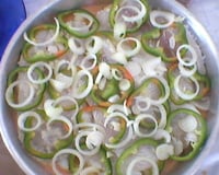 Peixe ao molho de tomate e leite de coco