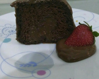 Bolo de chocolate molhado