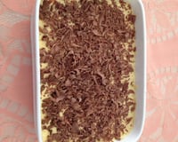 Mousse de maracujá com chocolate