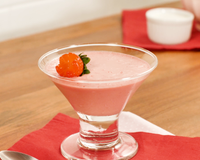 Mousse de morango da Carmelita