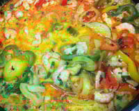 Moqueca baiana de cação e camarão