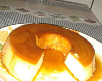 Pudim de leite condensado com leite de coco