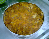 Torta de frango de liquidificador