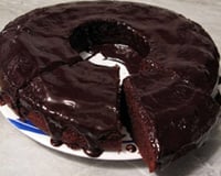 Bolo de chocolate no micro-ondas