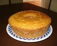 Bolo de laranja com casca