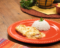 Peito de frango ao forno com requeijão