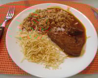 Carne ao molho de cerveja preta