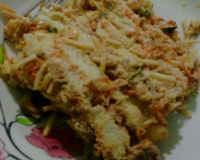 Torta fria de atum natalina