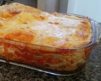 Lasanha de massa de pastel