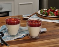 Panacota com Calda de Morango