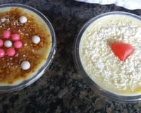 Bolo de pote (creme com abacaxi e com morango)