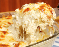 Lasanha de frango com queijo