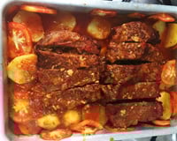 Carne assada de forno ao creme