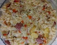 Arroz na panela de pressão da jéssica