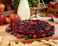 Cheesecake de geleia de frutas vermelhas