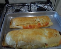 Enrolado de presunto e queijo