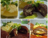 Polpetone assado e recheado