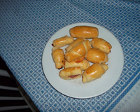 Enroladinho de presunto e queijo