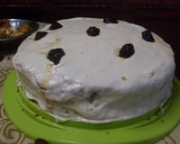 Bolo de castanha, amendoim e ameixa