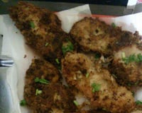 Frango empanado com maionese