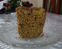 Bolo integral light de banana e maçã