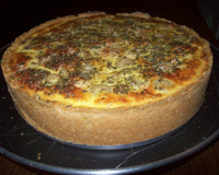 Quiche de frango com palmito